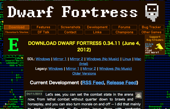 歴史上で最も複雑なコンピューターゲーム Dwarf Fortress ソフトアンテナブログ