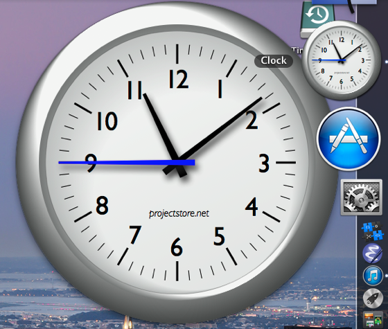 Docにおけるシンプルな時計アプリ Clock ソフトアンテナブログ