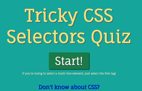 Cssセレクタに関するクイズが出題される Tricky Css Selectors Quiz ソフトアンテナブログ