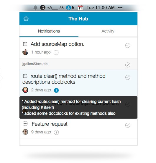 Githubのアクティビティをメニューバーで確認できるmacアプリ The Hub ソフトアンテナブログ