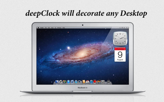 Mac用デスクトップカレンダー 時計アプリ Deepclock 期間限定無料セール中 ソフトアンテナブログ