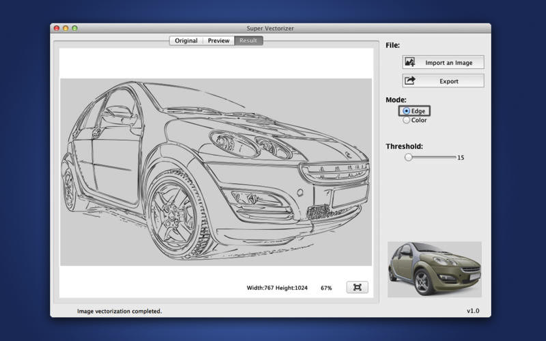 Mac用の画像ベクター化アプリ Super Vectorizer が95 オフ ソフトアンテナ