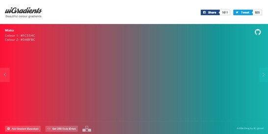 美しいグラデーションのコレクションサイト Uigradients Com ソフトアンテナブログ