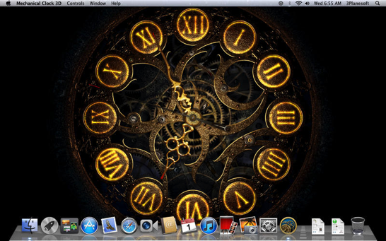 美しい機械式時計をデスクトップに表示できるアプリ Mechanical Clock 3d が無料に 本日のmacアプリセールまとめ ソフトアンテナブログ