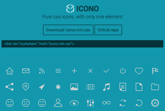 Pure Cssで作られたアイコンセット Icono ソフトアンテナブログ