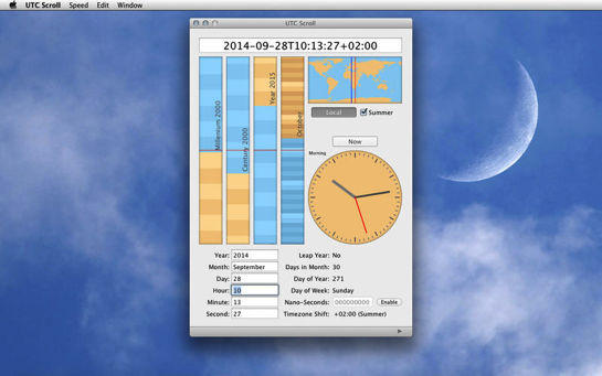 ナノ秒単位まで正確に時間を表現できる時計アプリ Utc Scroll が無料化した本日のmacアプリセールまとめ ソフトアンテナブログ