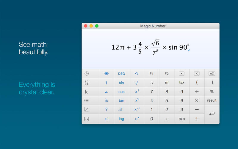 美しい計算式が堪能できる計算機アプリ Magic Number がセール中の本日のmacアプリセールまとめ ソフトアンテナブログ