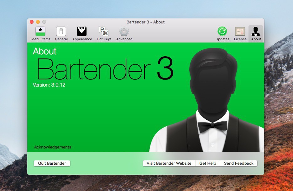 Bartender 3 Macのメニューバーアイコンの表示 非表示を制御することができる定番アプリ ソフトアンテナブログ