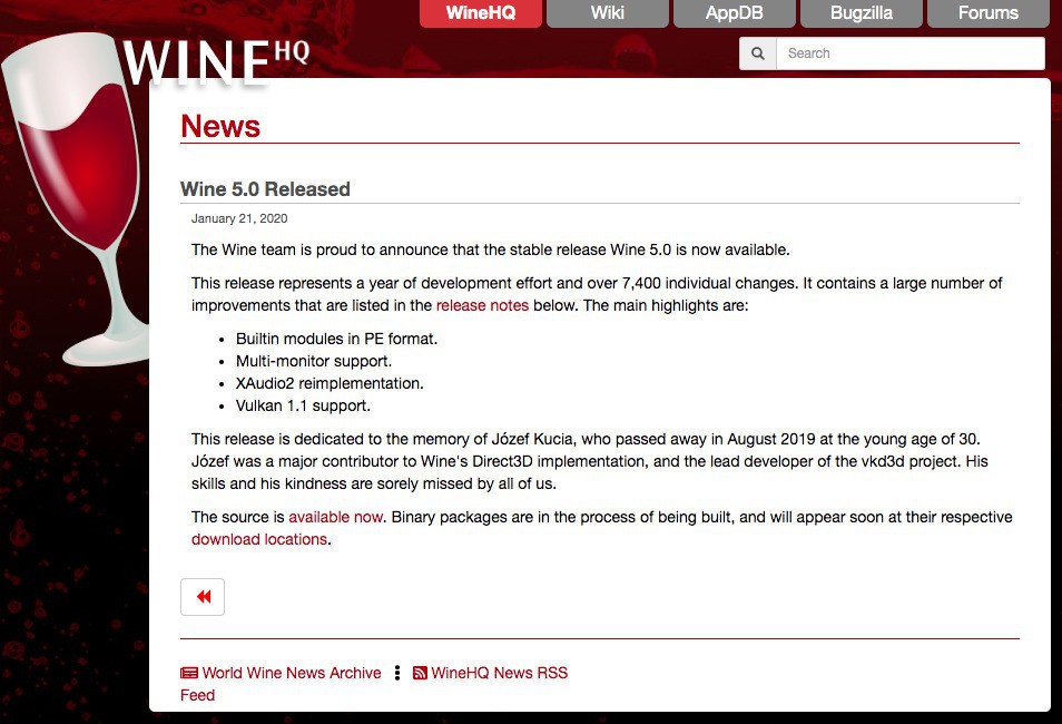 Wine 5 0正式版がリリース Windowsゲームやアプリケーションとの互換性が大きく改善 ソフトアンテナブログ