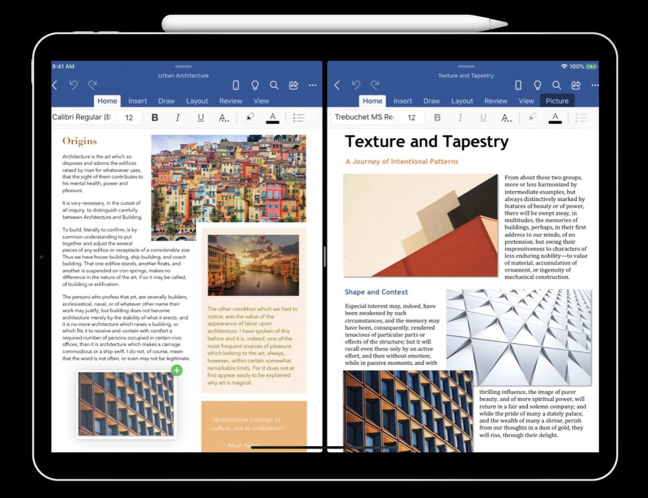 Microsoft Wordとpowerpointのipados版でマルチウィンドウ機能のテスト中 ソフトアンテナブログ