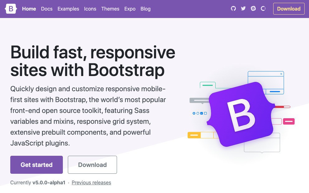 Bootstrap 5 Alphaがリリース Jquery依存ieサポートの削除 ソフトアンテナブログ