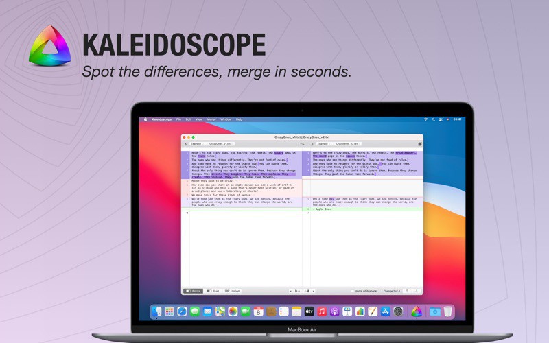 多機能ファイル比較アプリ Kaleidoscope がバージョンアップし Xcodeデバッガの統合が改善 ソフトアンテナブログ