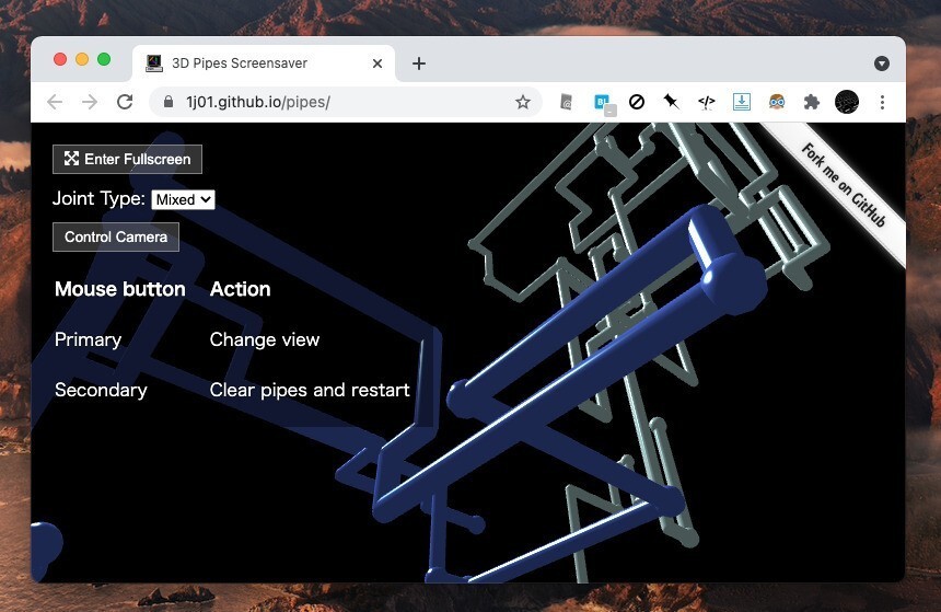 3d Pipes Screensaver Windowsの3dパイプスクリーンセーバーをwebベースでリメイク ソフトアンテナ